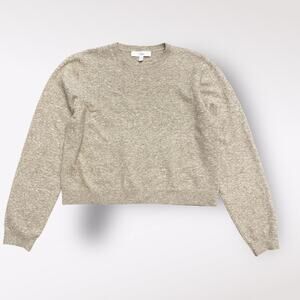 Ripe Maternity Sandy Crop Nursing‎ Knit Sweater in Latte Size XL